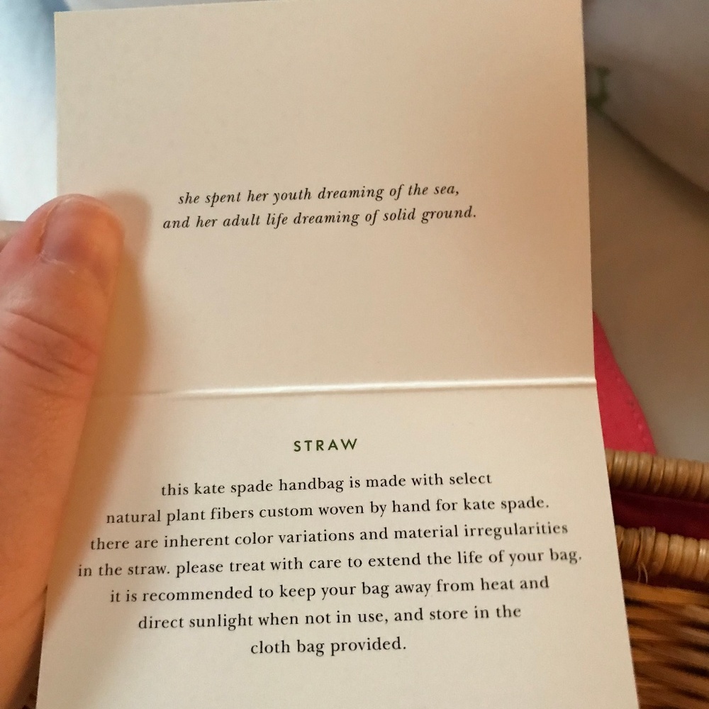 Kate Spade Straw Clutch - Picture 5 of 6